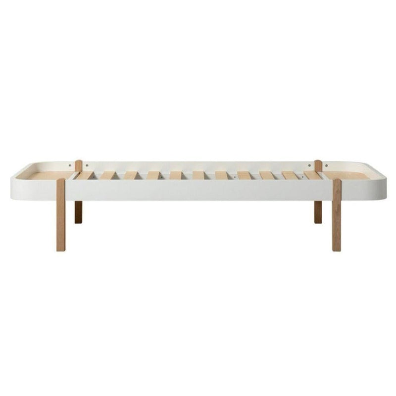 Oliver Furniture Wood Lounger Bed 90x200cm White/Oak 041565