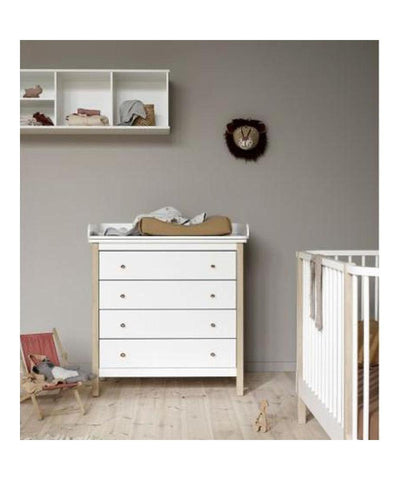 Oliver Furniture Wood Nursery Dresser 4 Drawers White oak 041314 - Studio Play