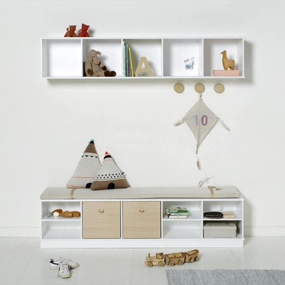 Oliver Furniture Wood Shelving Unit 5x1 with support 041322