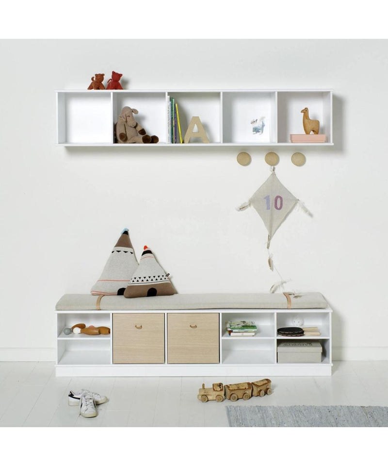 Oliver Furniture Wood Shelving Unit 5x1 with support