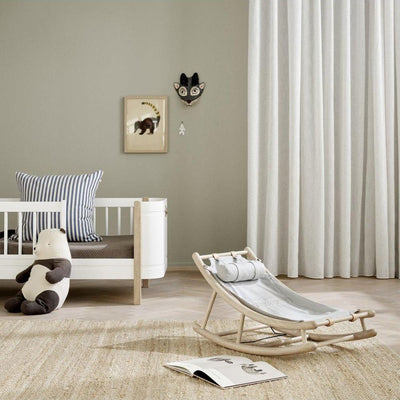 Oliver Furniture Wood Toddler Rocker Oak/Grey - Studio Play
