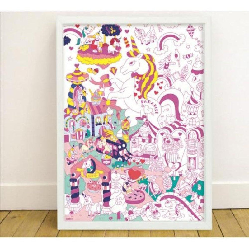 OMY XL Kleurposter Lily