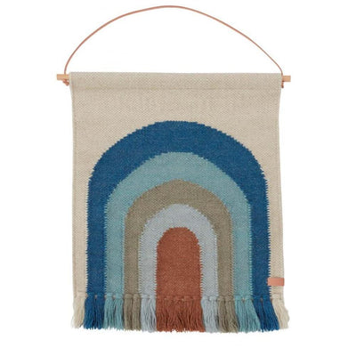 OYOY Follow The Rainbow Mini Wandtapijt Pale Blue - Studio Play