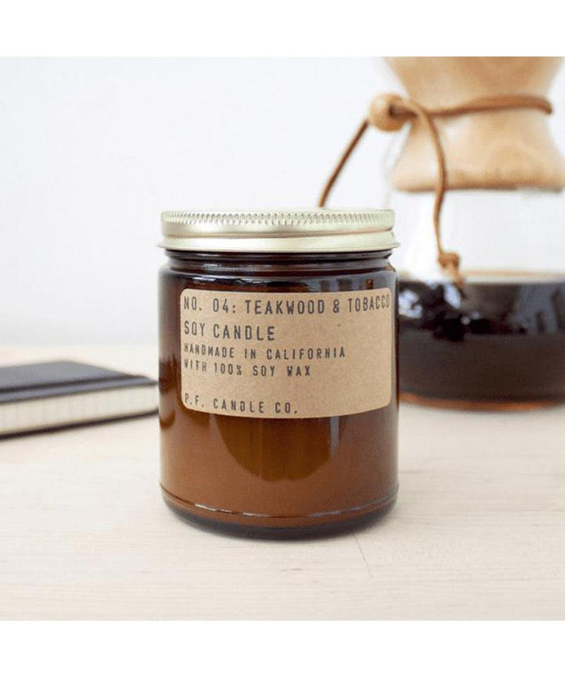 P.F. Candle Co Kaars Soyawax Teakwood & Tobacco