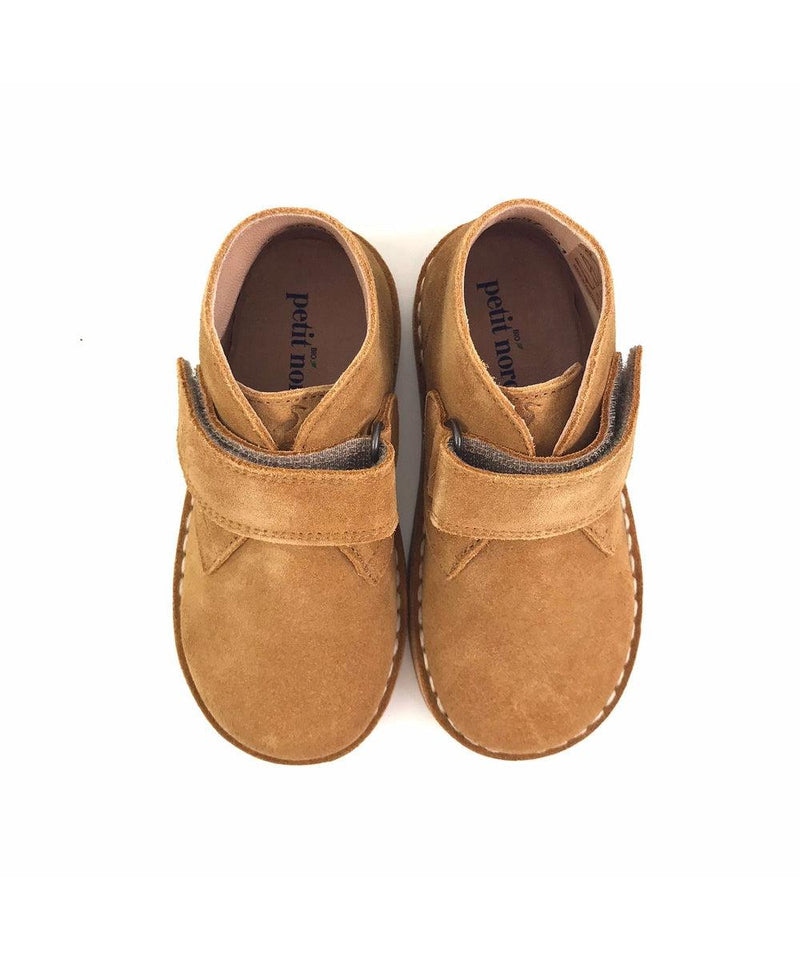 Petit Nord Desert Boot Velcro Amber Suede
