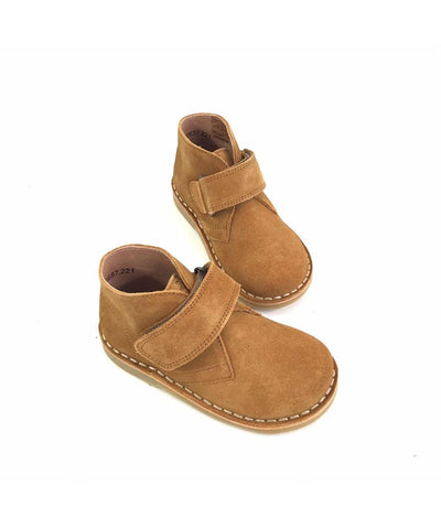 Petit Nord Desert Boot Velcro Amber Suede
