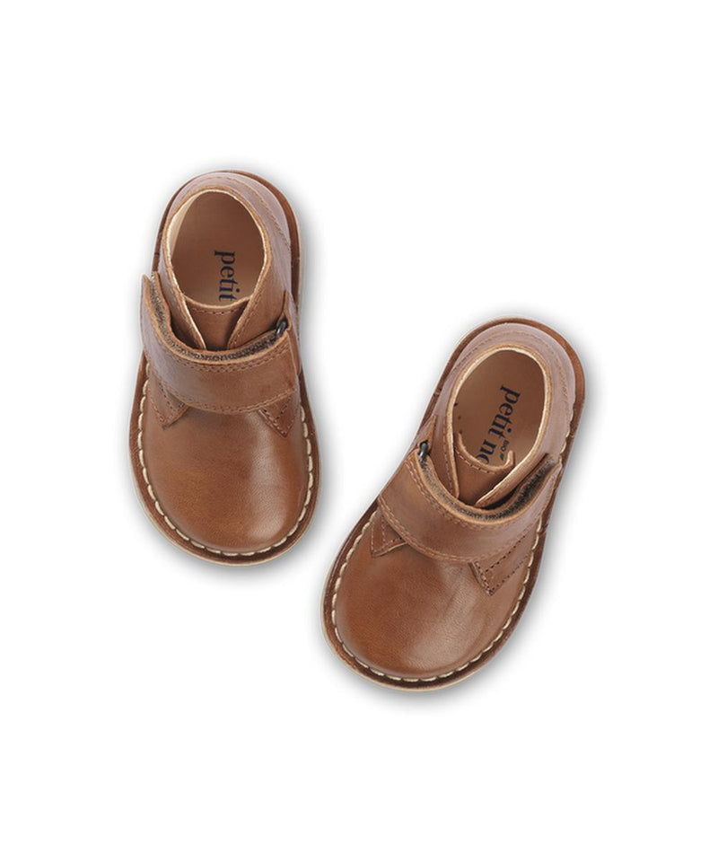 Petit Nord Desert Boot With Velcro Cognac
