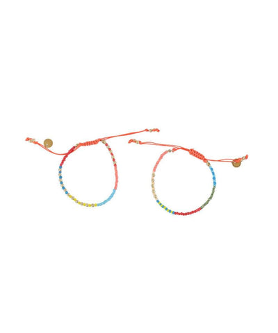 Piupiuchick 2 Bracelets Multicolor Glass Beads