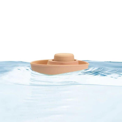 Plantoys Rubber Convertible Boat Pastel Orange