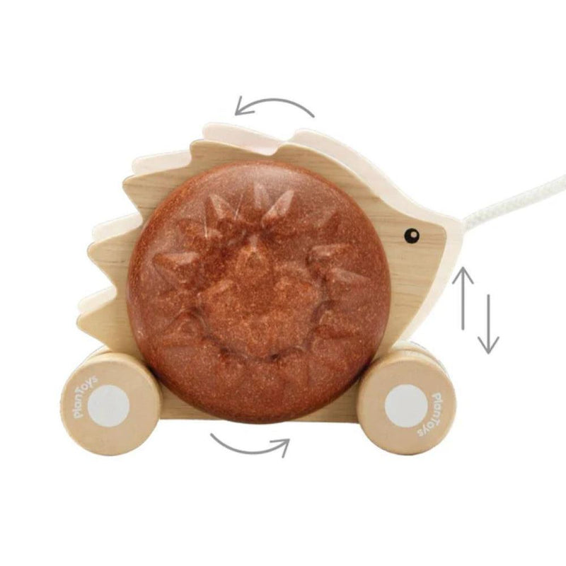 Plantoys Trekmobiel Egel Bruin - Studio Play