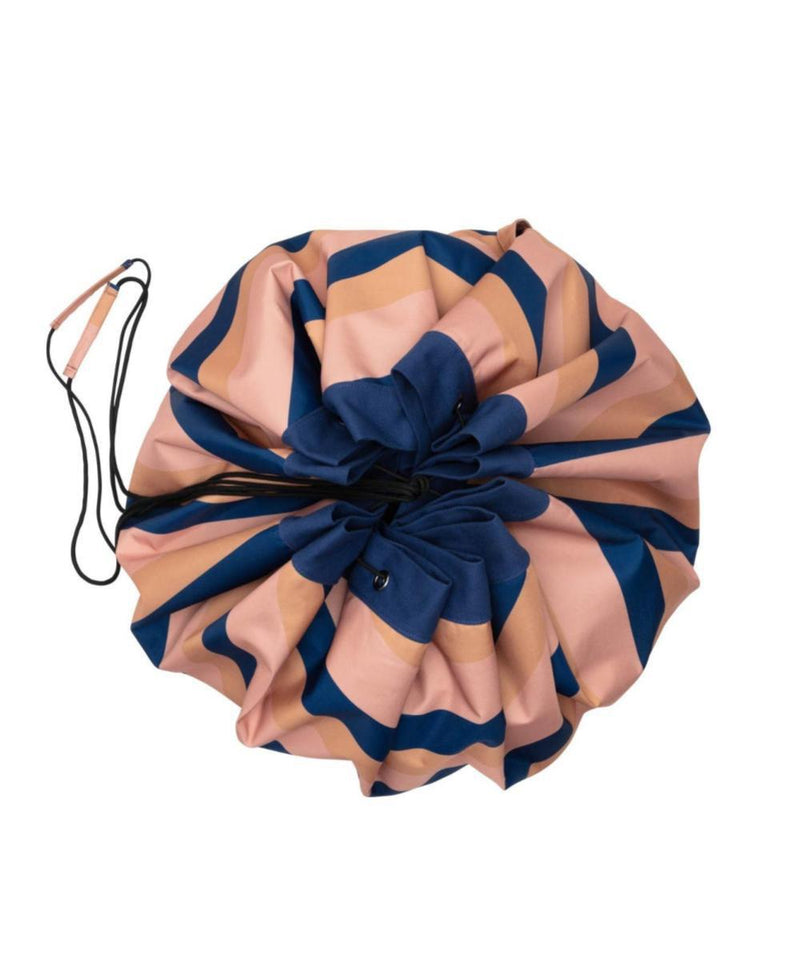 Playandgo Opbergzak / Speelmat Mokka Stripes Outdoor