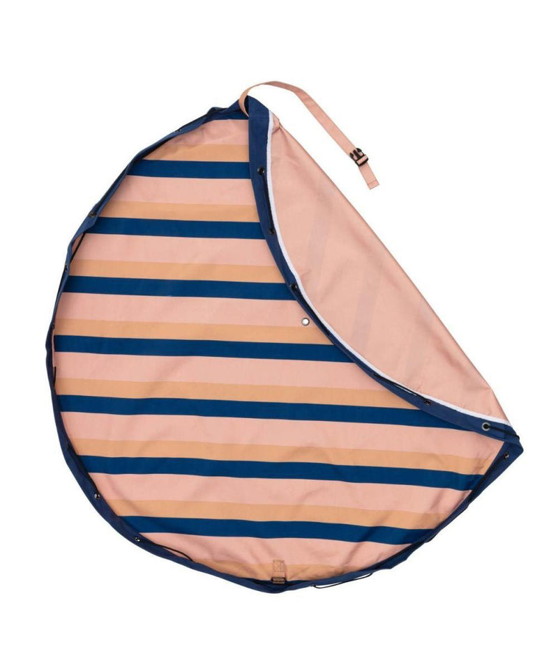 Playandgo Opbergzak / Speelmat Mokka Stripes Outdoor