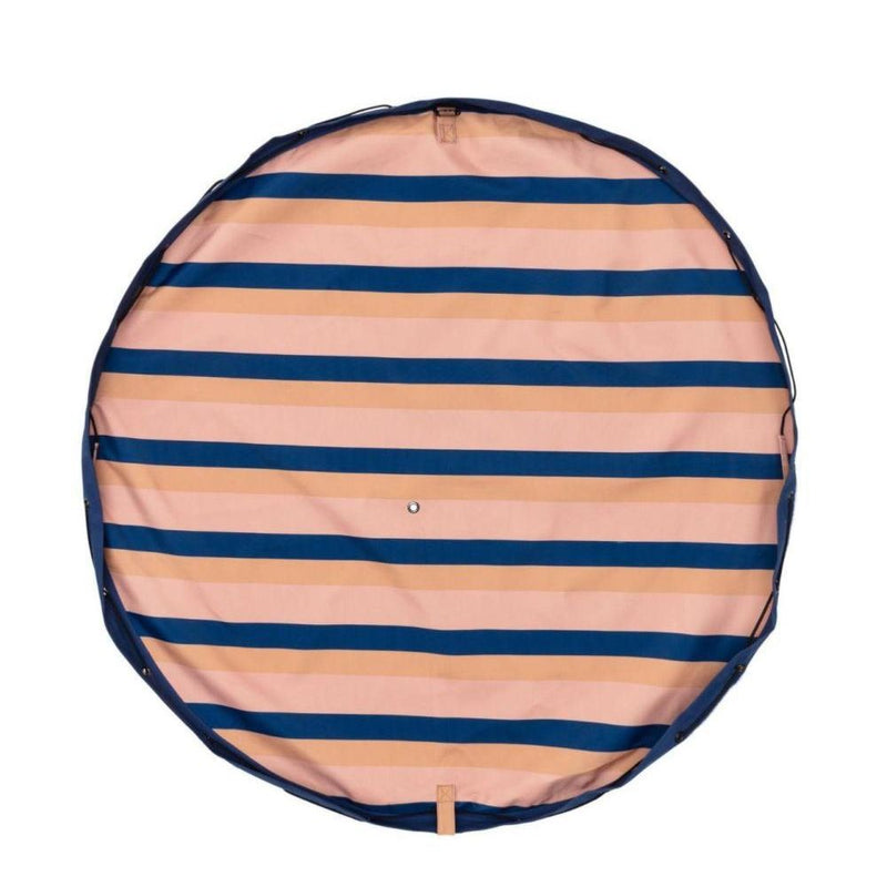 Playandgo Opbergzak / Speelmat Mokka Stripes Outdoor - Studio Play