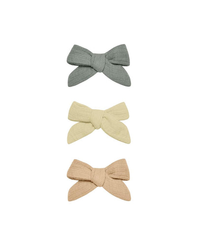 Quincy Mae Bow With Clip - set of 3