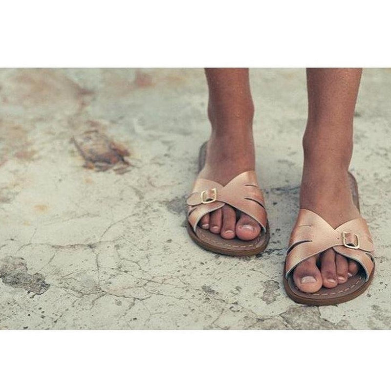 Salt Water Sandal Adult Classic Slide Rose Gold - Studio Play