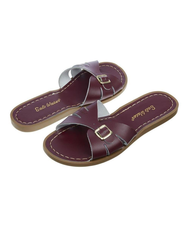 Salt - Water Sandals Adult Classic Slide Claret - Studio Play