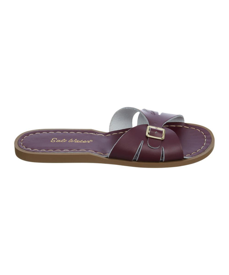 Salt-Water Sandals Adult Classic Slide Claret