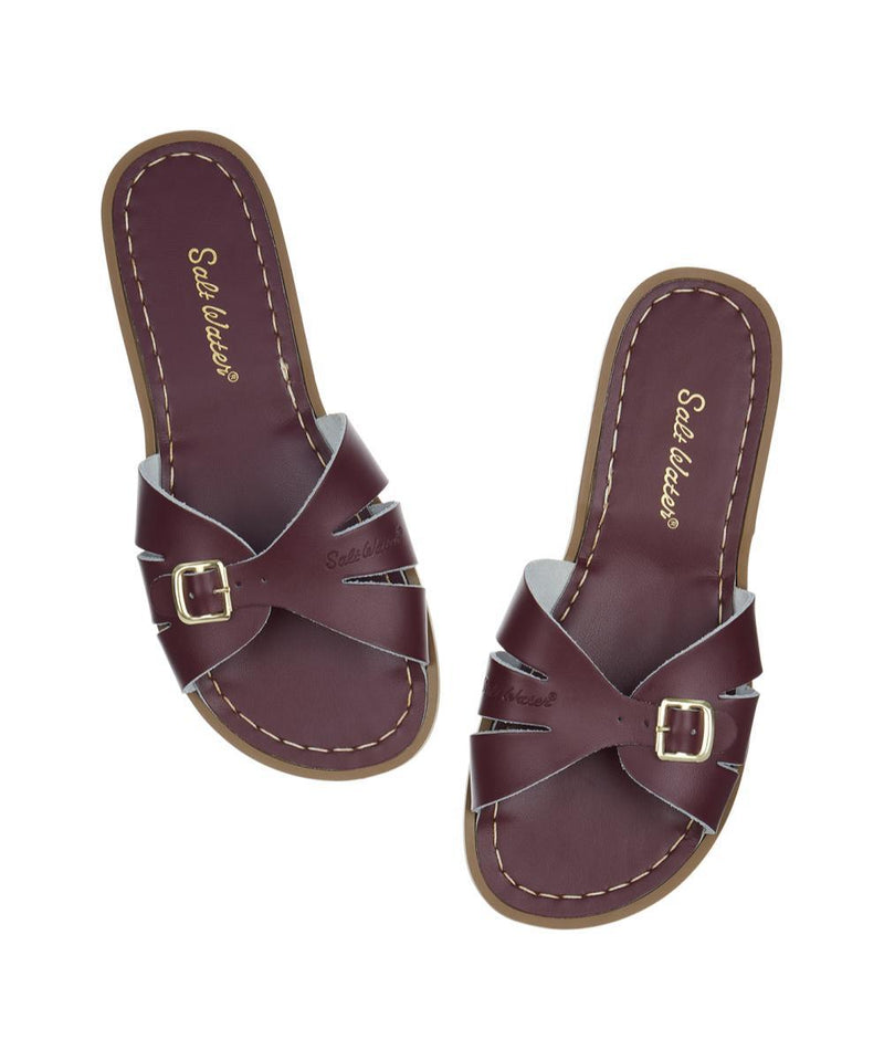 Salt-Water Sandals Adult Classic Slide Claret