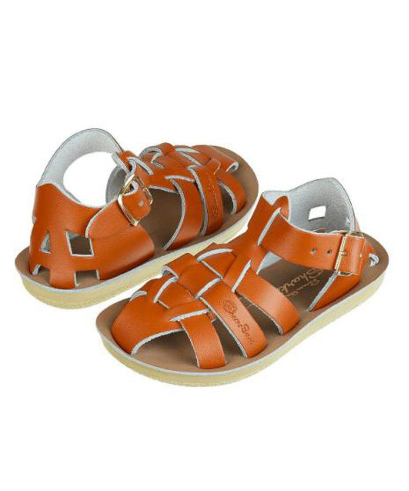 Salt-Water Sandals Kids Shark Tan