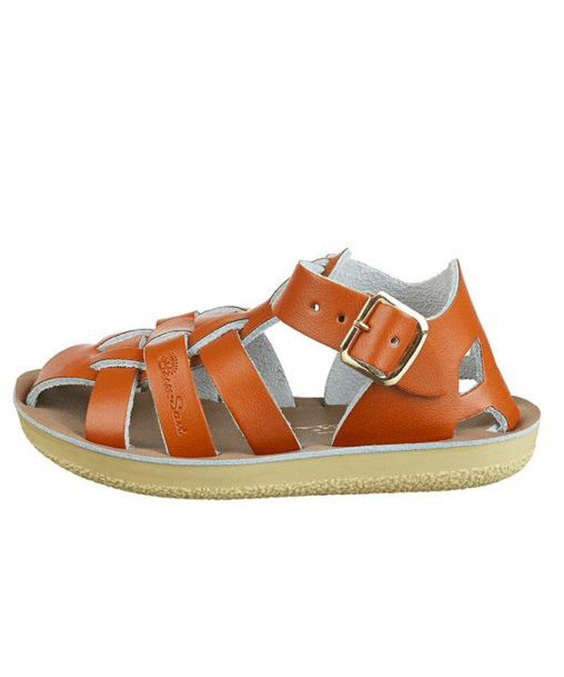 Salt-Water Sandals Kids Shark Tan