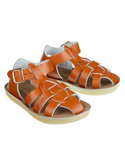 Salt-Water Sandals Kids Shark Tan