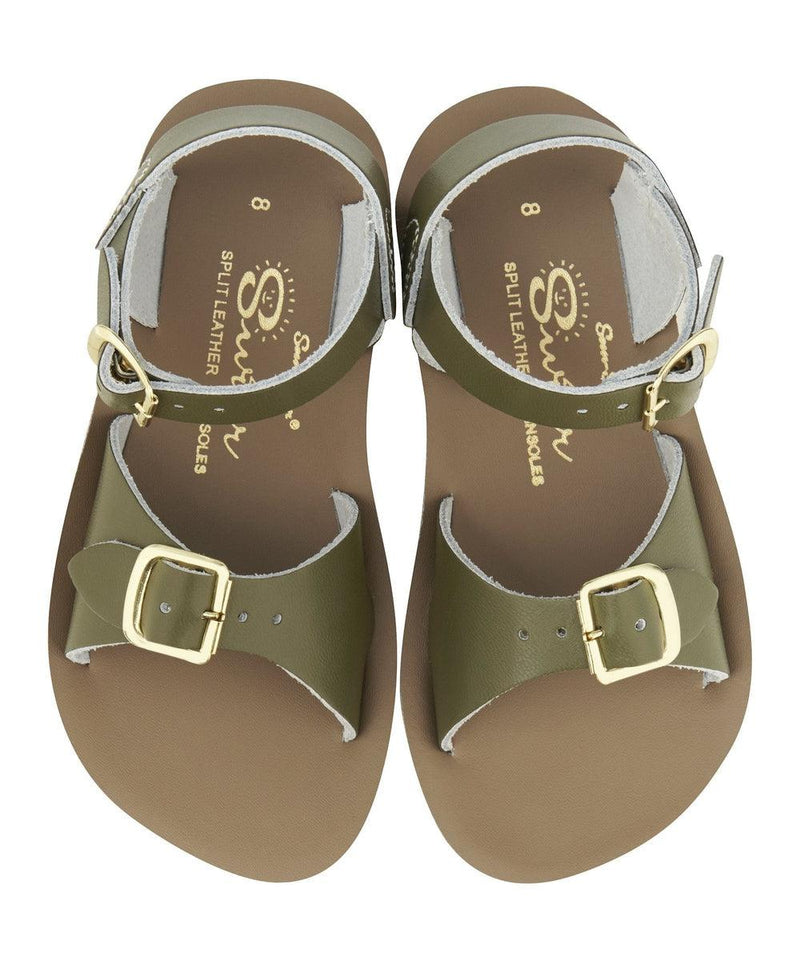Salt-Water Sandals Kids Surfer Olive