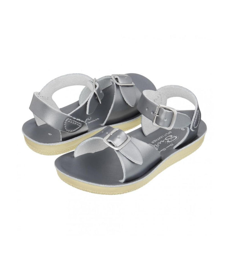 Salt-Water Sandals Kids Surfer Pewter