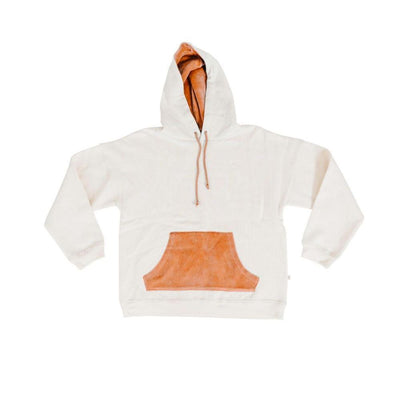 Selva Sauvage Anna - Lou Hoodie Combi Fleece Tofu / Velvet Almond - Studio Play