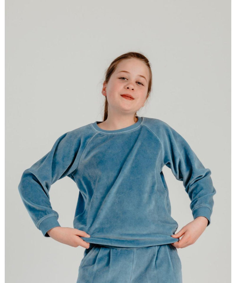 Selva Sauvage Basile Sweater Velvet / Blue Heaven