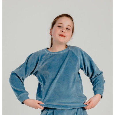 Selva Sauvage Basile Sweater Velvet / Blue Heaven - Studio Play