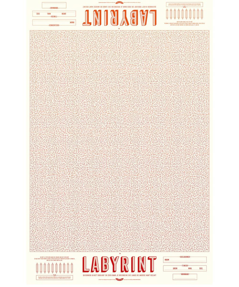 Stratier XXL-Spelposter Labyrint