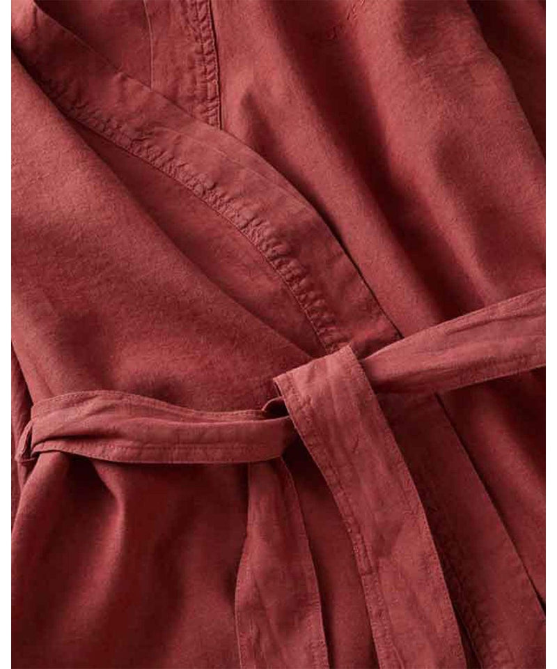 Suite702 Washed Linen badjas Sienna Red