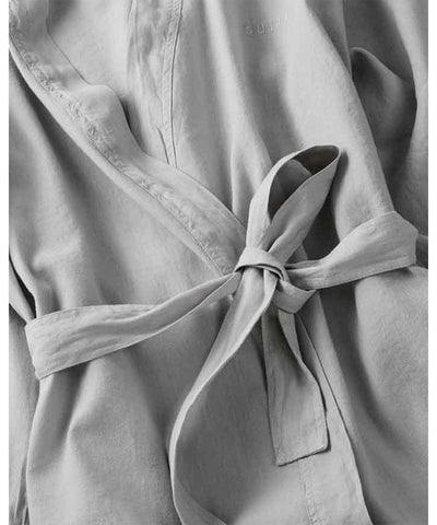 Suite702 Washed Linen badjas Stone Grey