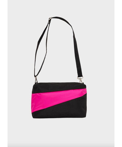 Susan Bijl The New Bum Bag Black & Pretty Pink Medium