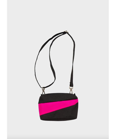 Susan Bijl The New Bum Bag Black & Pretty Pink Small