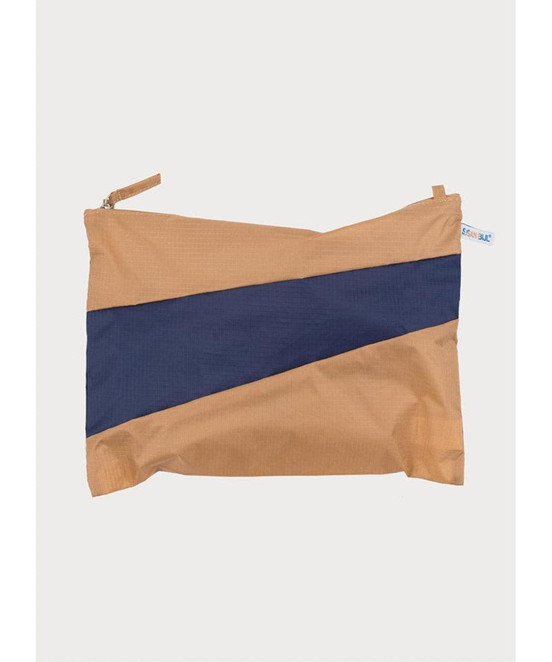 Susan Bijl The New Pouch Camel & Navy Large