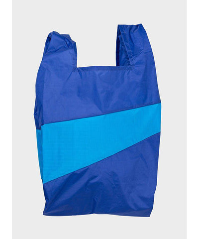 Susan Bijl The New Shopping Bag Electric Blue & Sky Blue Large