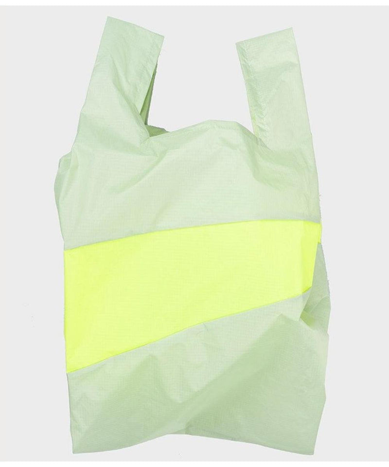 Susan Bijl The New Shopping Bag Pistachio & Fluo Yellow Large