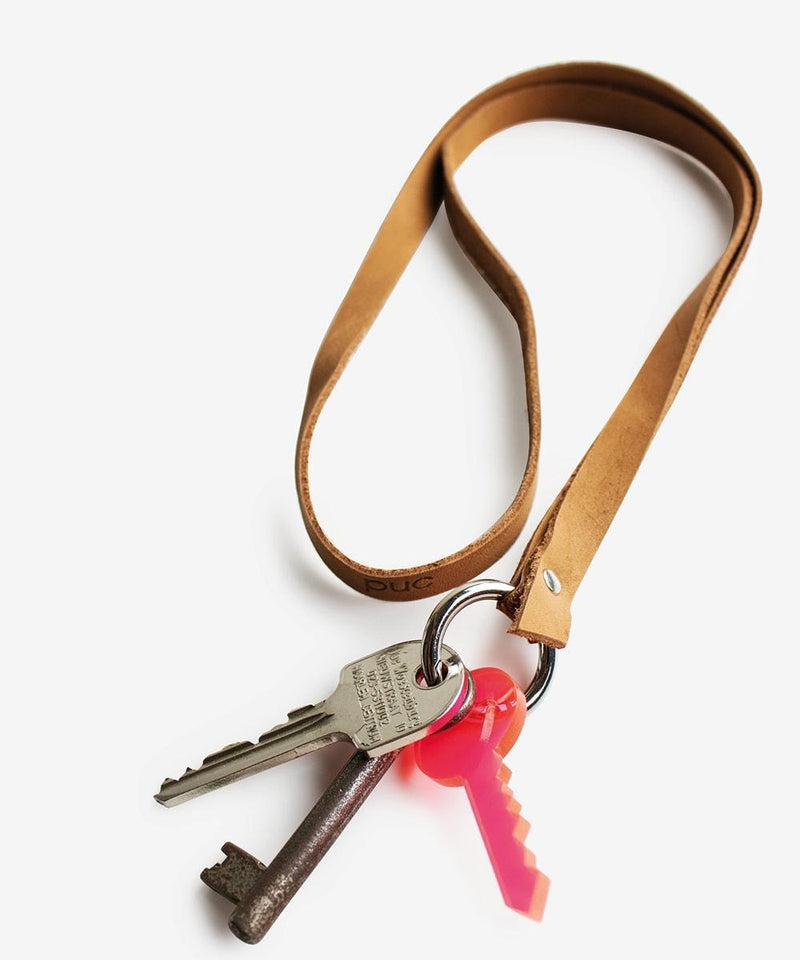 The Key Sleutelhanger Long Cognac