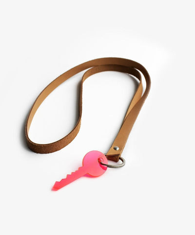 The Key Sleutelhanger Long Cognac