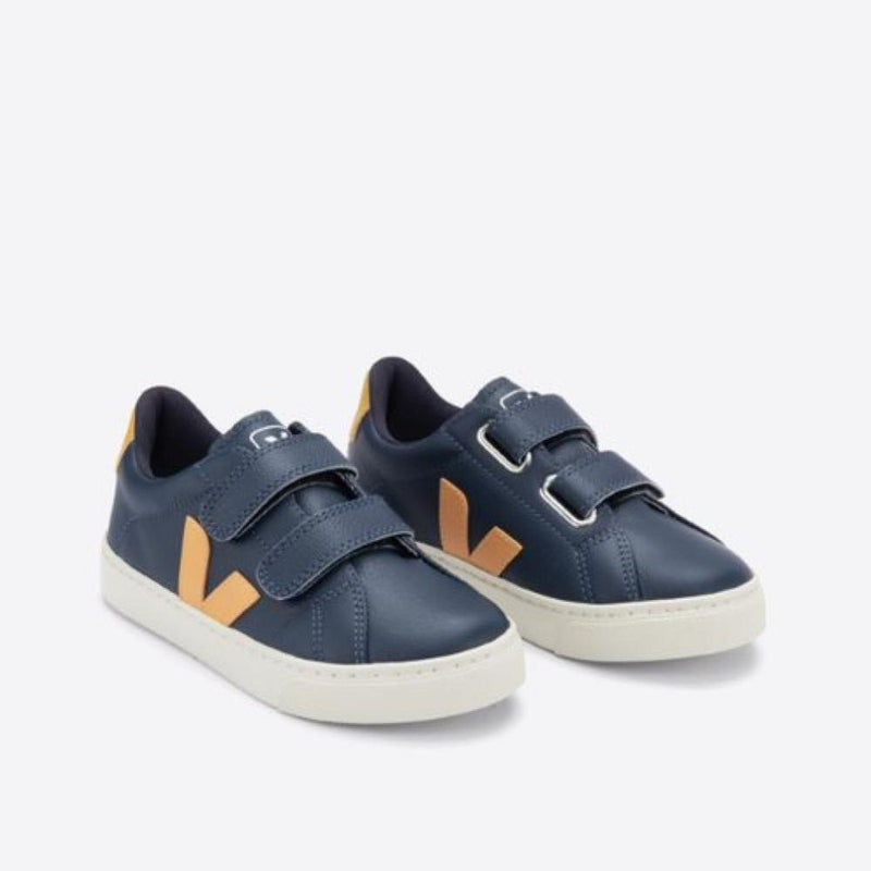 Veja BABY Esplar Velcro Leather Nautico Moutarde - Studio Play