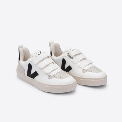 Veja BABY Small V - 10 Velcro CWL White Black - Studio Play