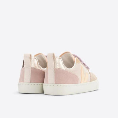 Veja KIDS Small V - 10 Velcro Suede Multico Sable - Studio Play