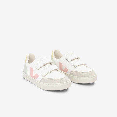 Veja KIDS Small V - 12 Chromefree White Multico Jade - Studio Play