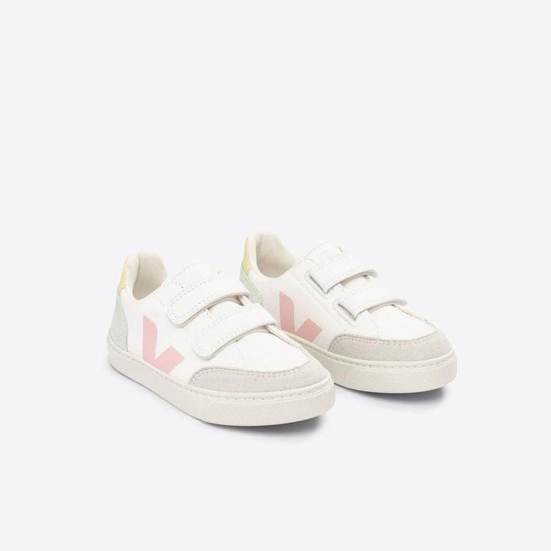 Veja KIDS Small V - 12 Chromefree White Multico Jade - Studio Play