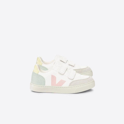 Veja KIDS Small V - 12 Chromefree White Multico Jade - Studio Play