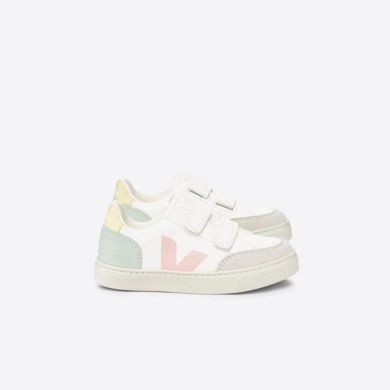 Veja KIDS Small V - 12 Chromefree White Multico Jade - Studio Play