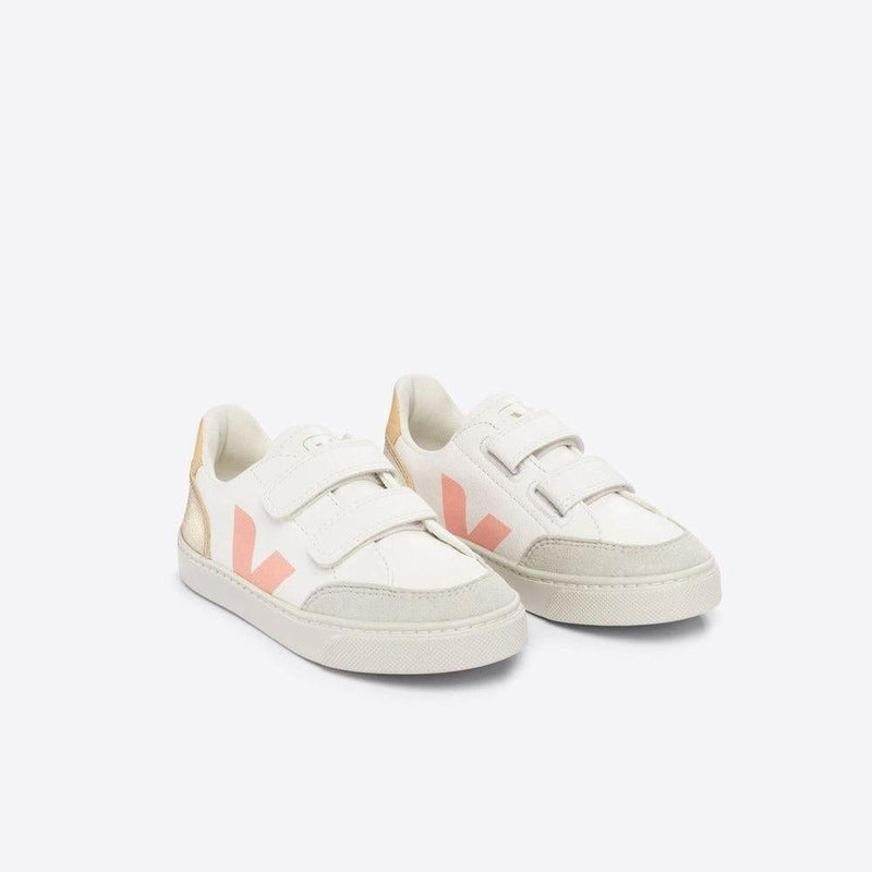 Veja KIDS Small V - 12 Chromefree White Multico Platine - Studio Play