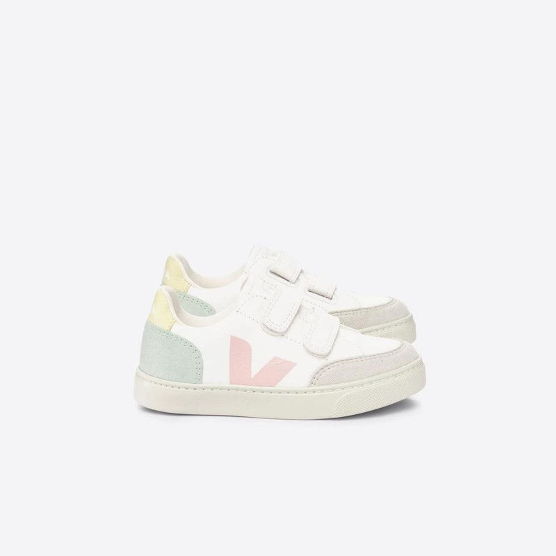 Veja KIDS Small V - 12 Chromefree White Multico Jade - Studio Play