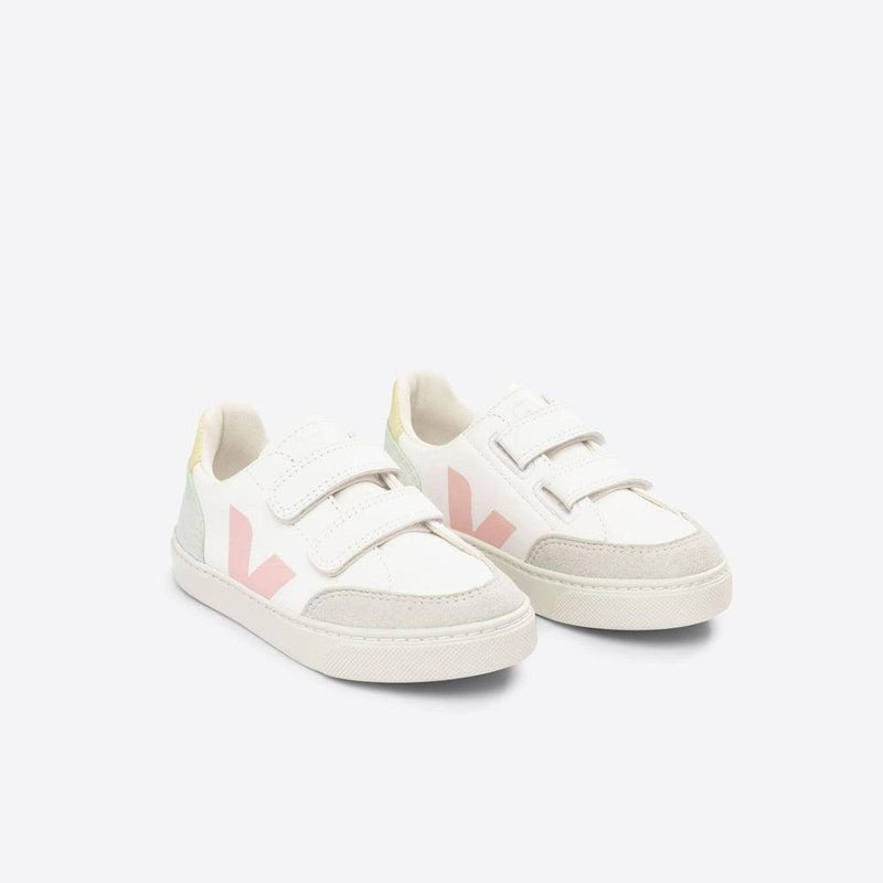 Veja KIDS Small V - 12 Chromefree White Multico Jade - Studio Play